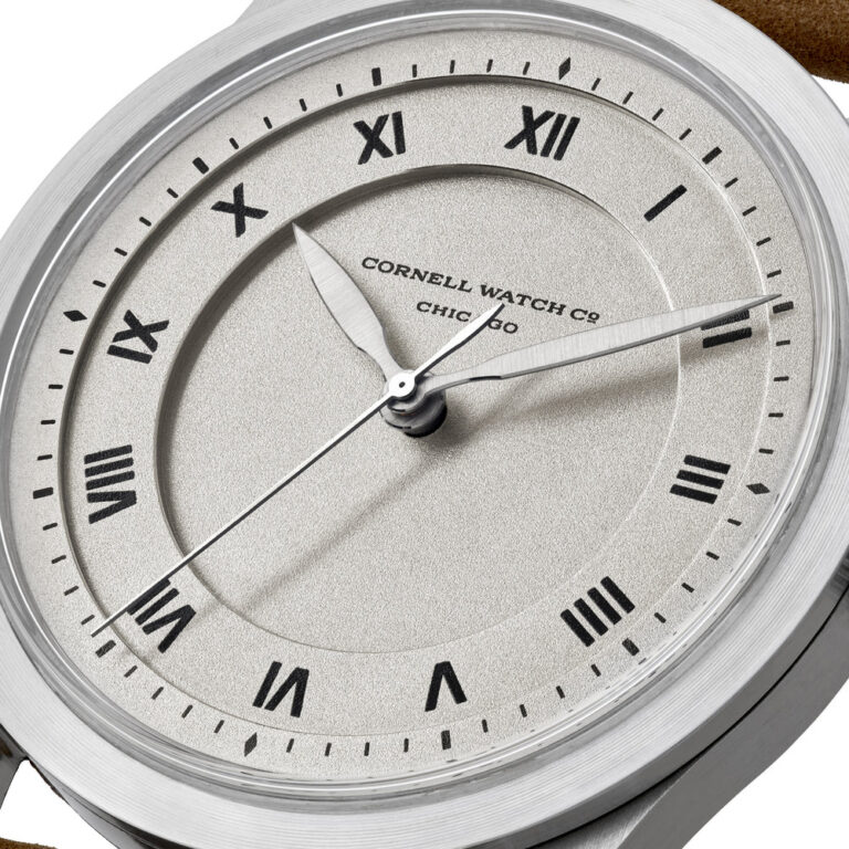 a close up of the cornell watch company lozier dial