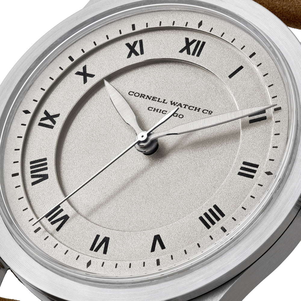a close up of the cornell watch company lozier dial